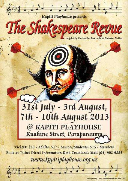 The Shakespeare Revue at Kapiti Playhouse